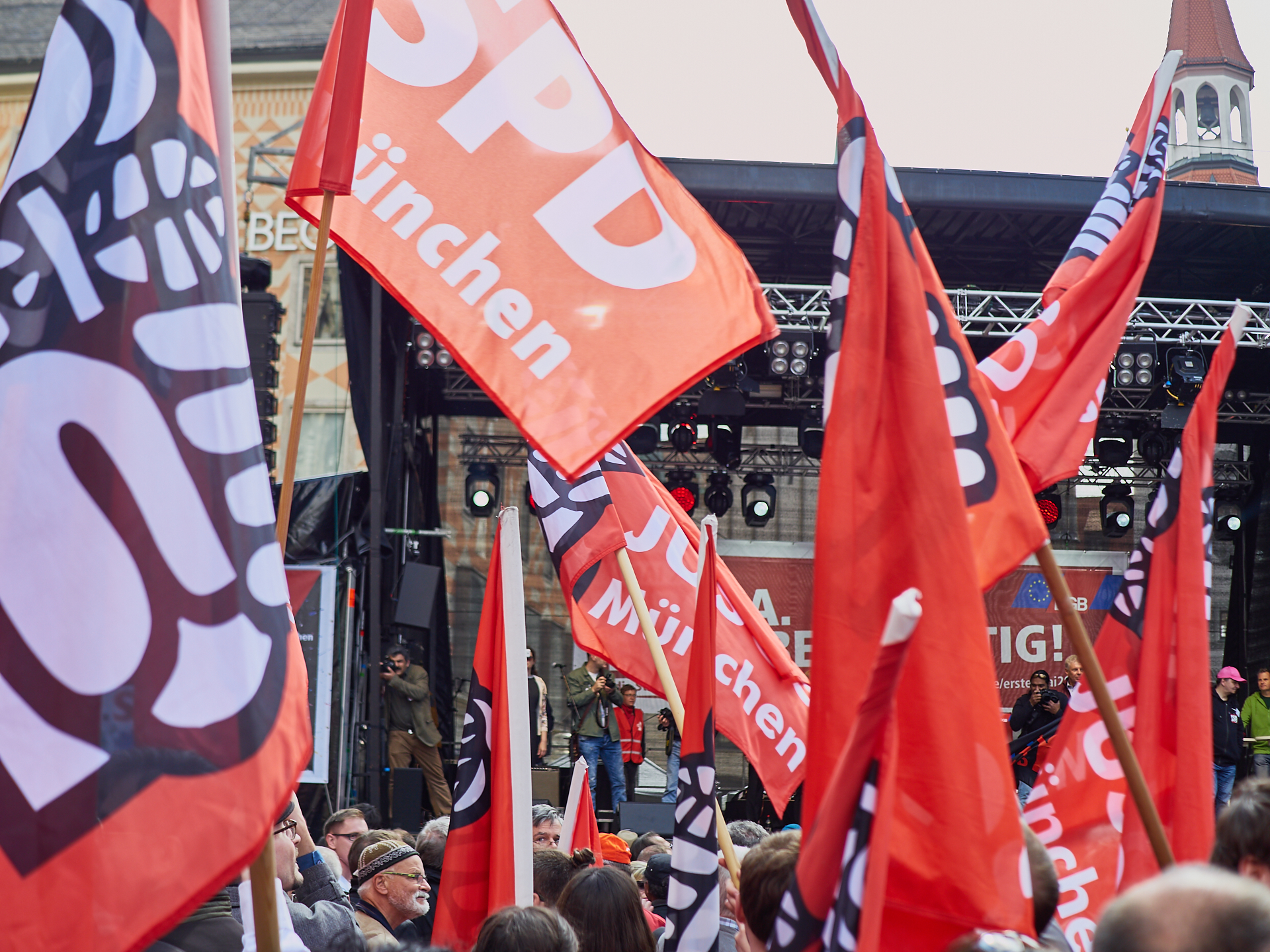01.05.2019 - Maikundgebung auf dem Münchner Marienplatz