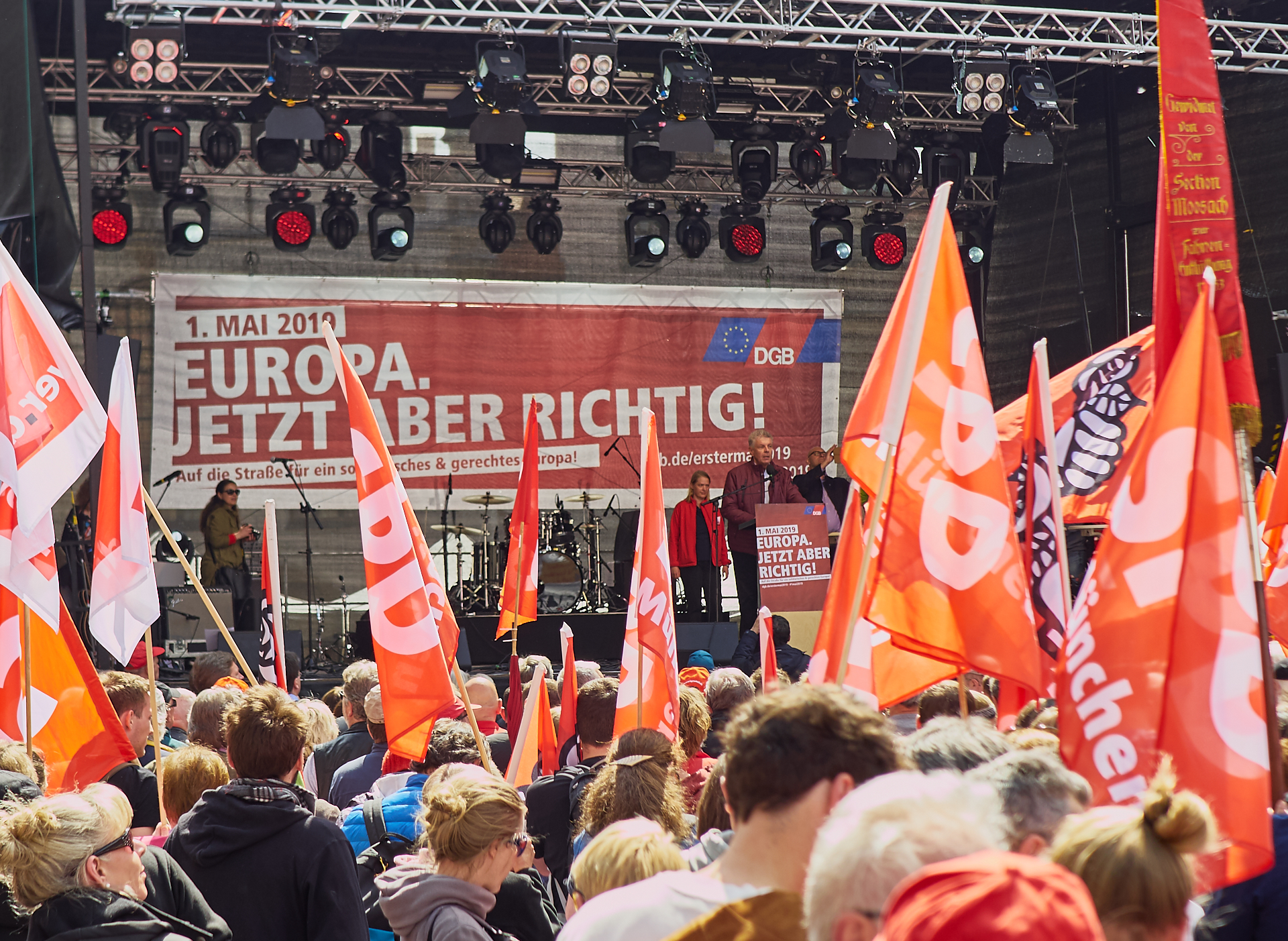 01.05.2019 - Maikundgebung auf dem Münchner Marienplatz