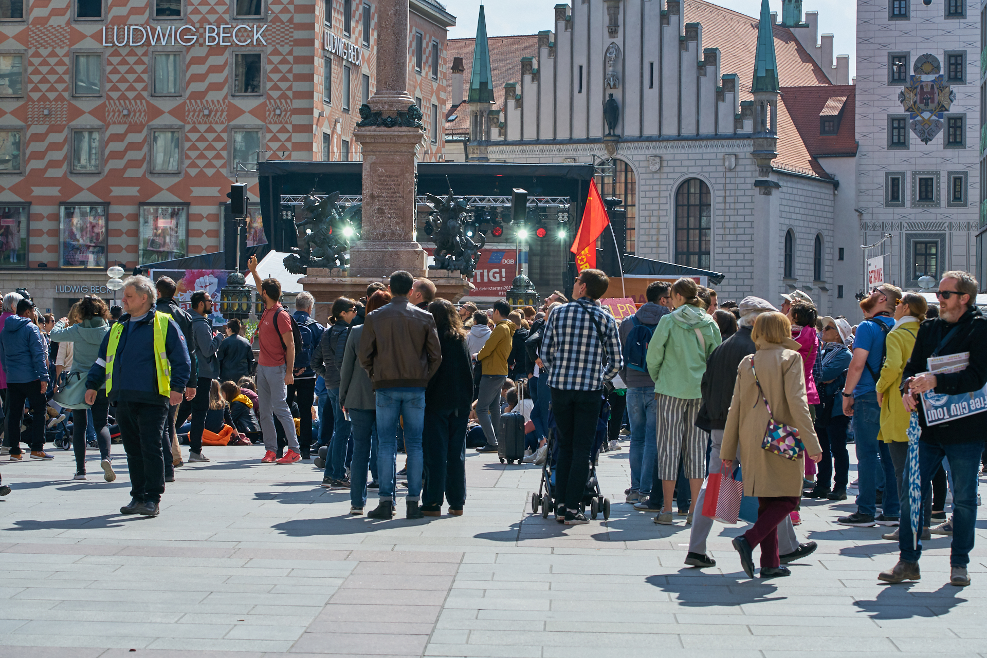 01.05.2019 - Maikundgebung auf dem Münchner Marienplatz