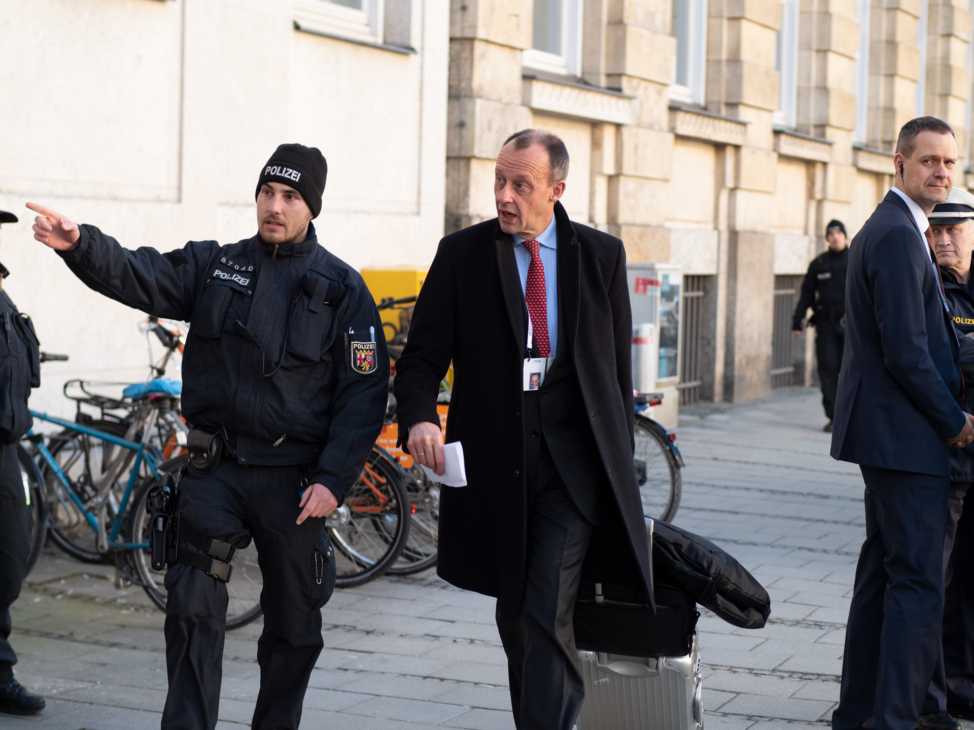 Sicherheitskonferenz München 2019 vor dem Bayerischen Hof.