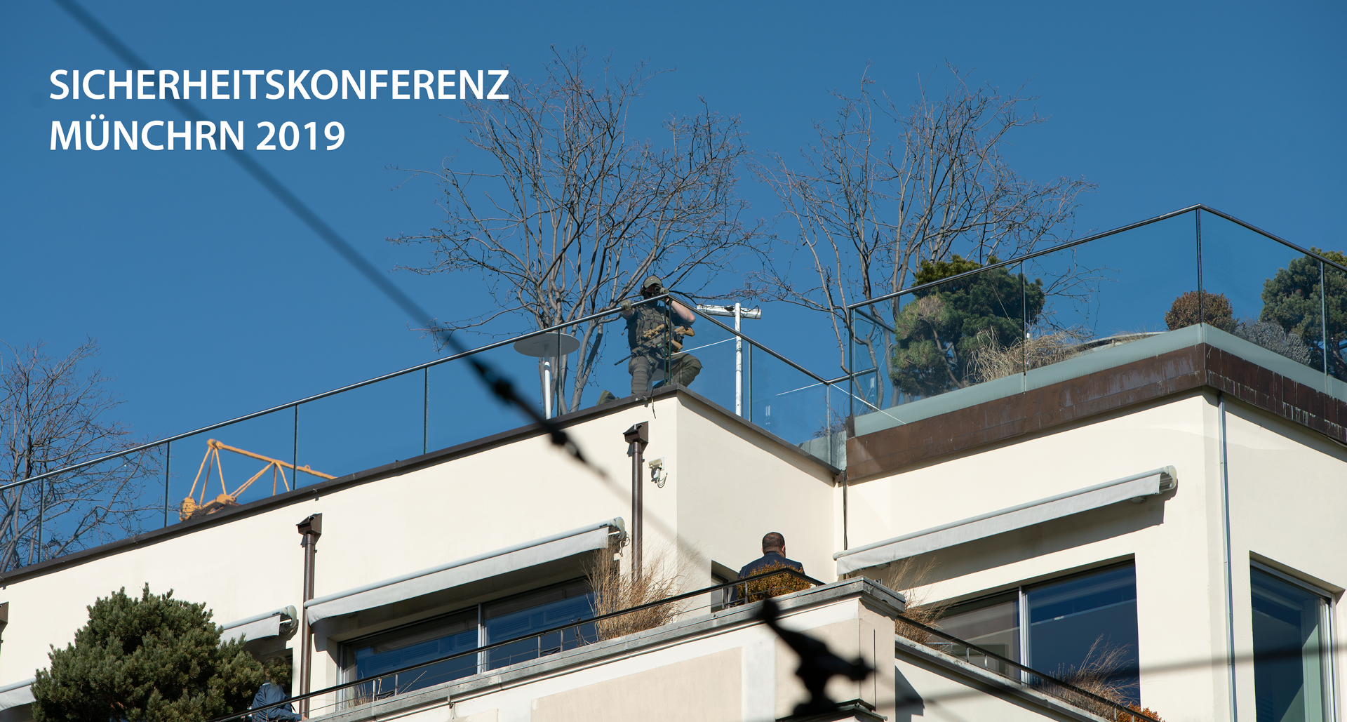 Sicherheitskonferenz München 2019 vor dem Bayerischen Hof.