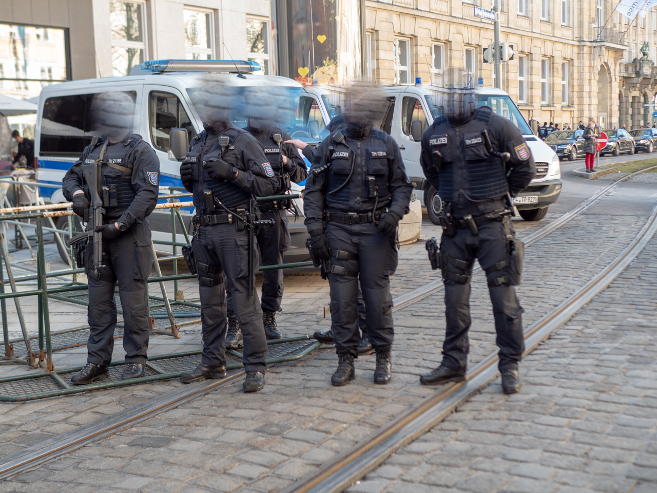Sicherheitskonferenz München 2019 vor dem Bayerischen Hof.