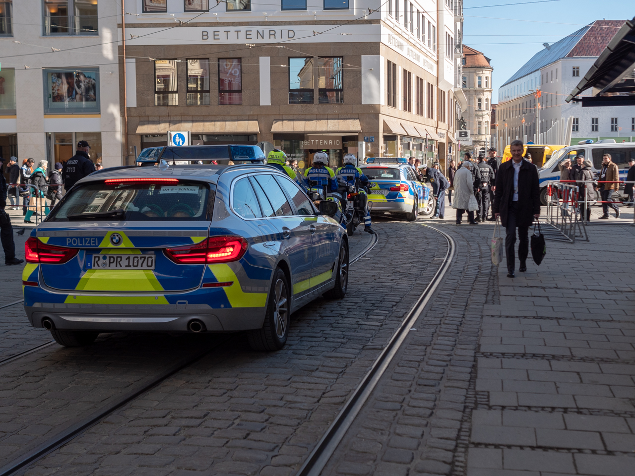 Sicherheitskonferenz München 2019 vor dem Bayerischen Hof.