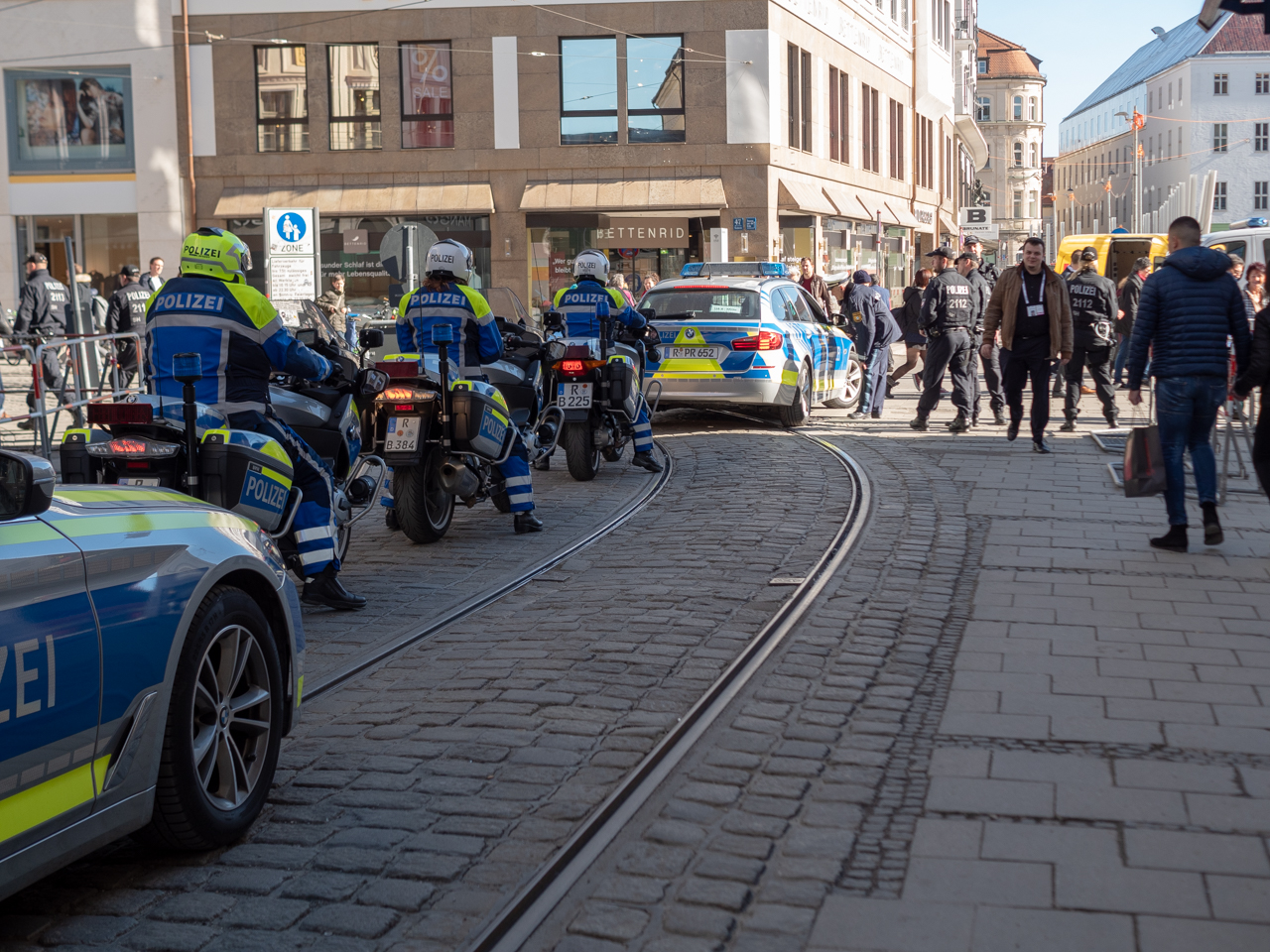 Sicherheitskonferenz München 2019 vor dem Bayerischen Hof.