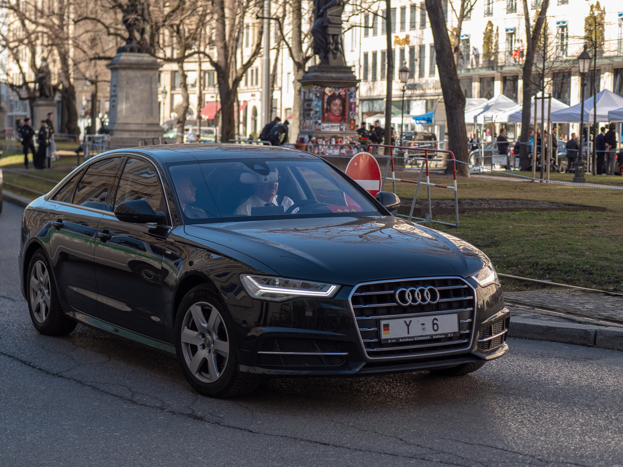 Sicherheitskonferenz München 2019 vor dem Bayerischen Hof.