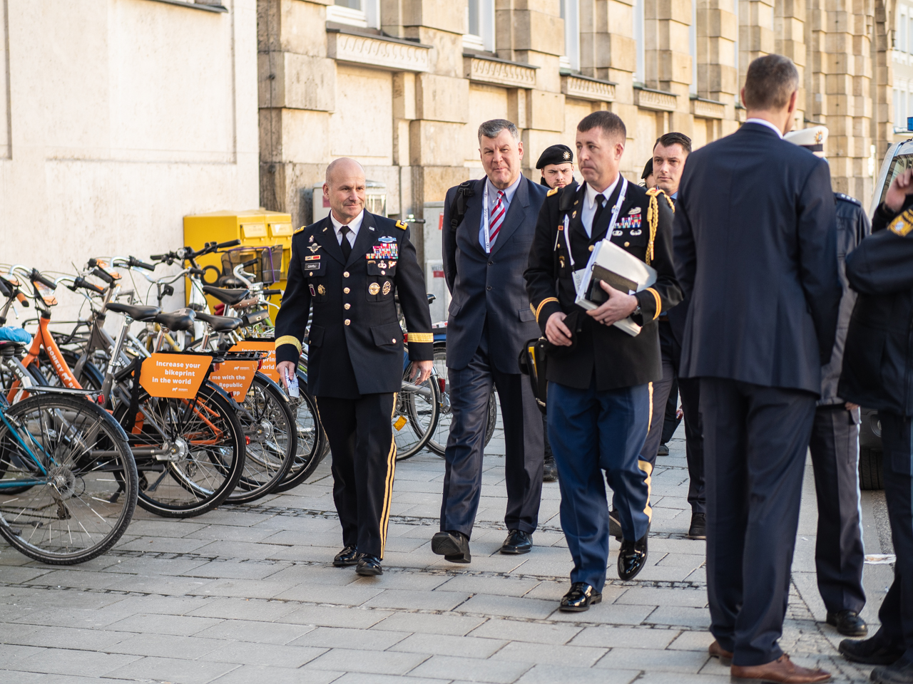Sicherheitskonferenz München 2019 vor dem Bayerischen Hof.