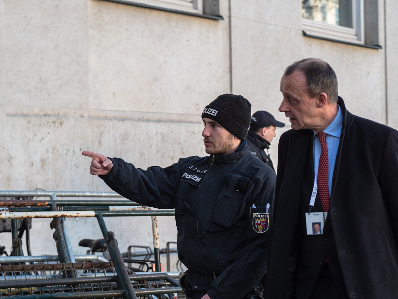 Sicherheitskonferenz München 2019 vor dem Bayerischen Hof.