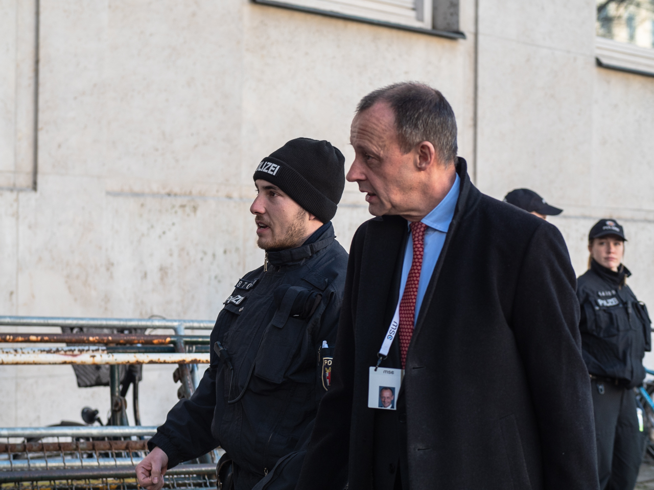 Sicherheitskonferenz München 2019 vor dem Bayerischen Hof.