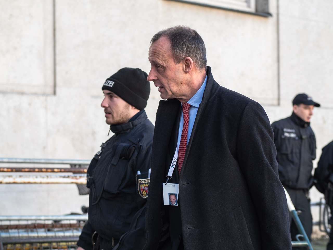 Sicherheitskonferenz München 2019 vor dem Bayerischen Hof.