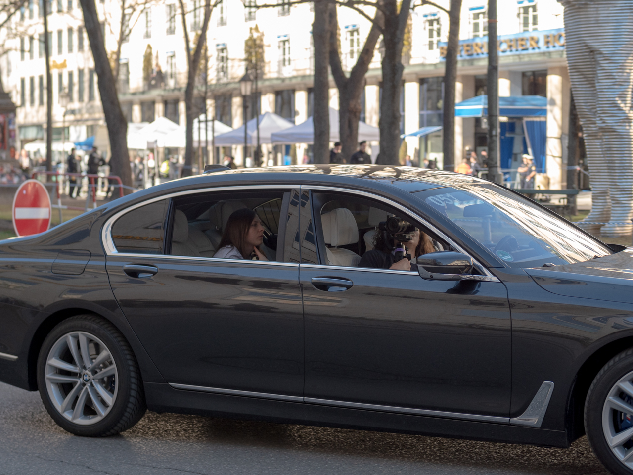Sicherheitskonferenz München 2019 vor dem Bayerischen Hof.