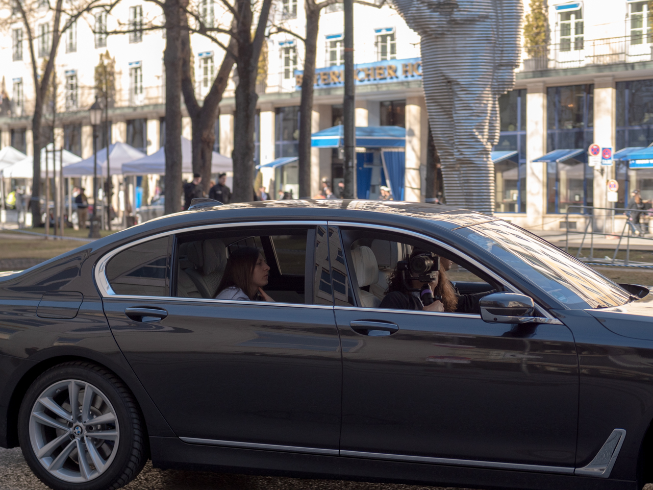 Sicherheitskonferenz München 2019 vor dem Bayerischen Hof.