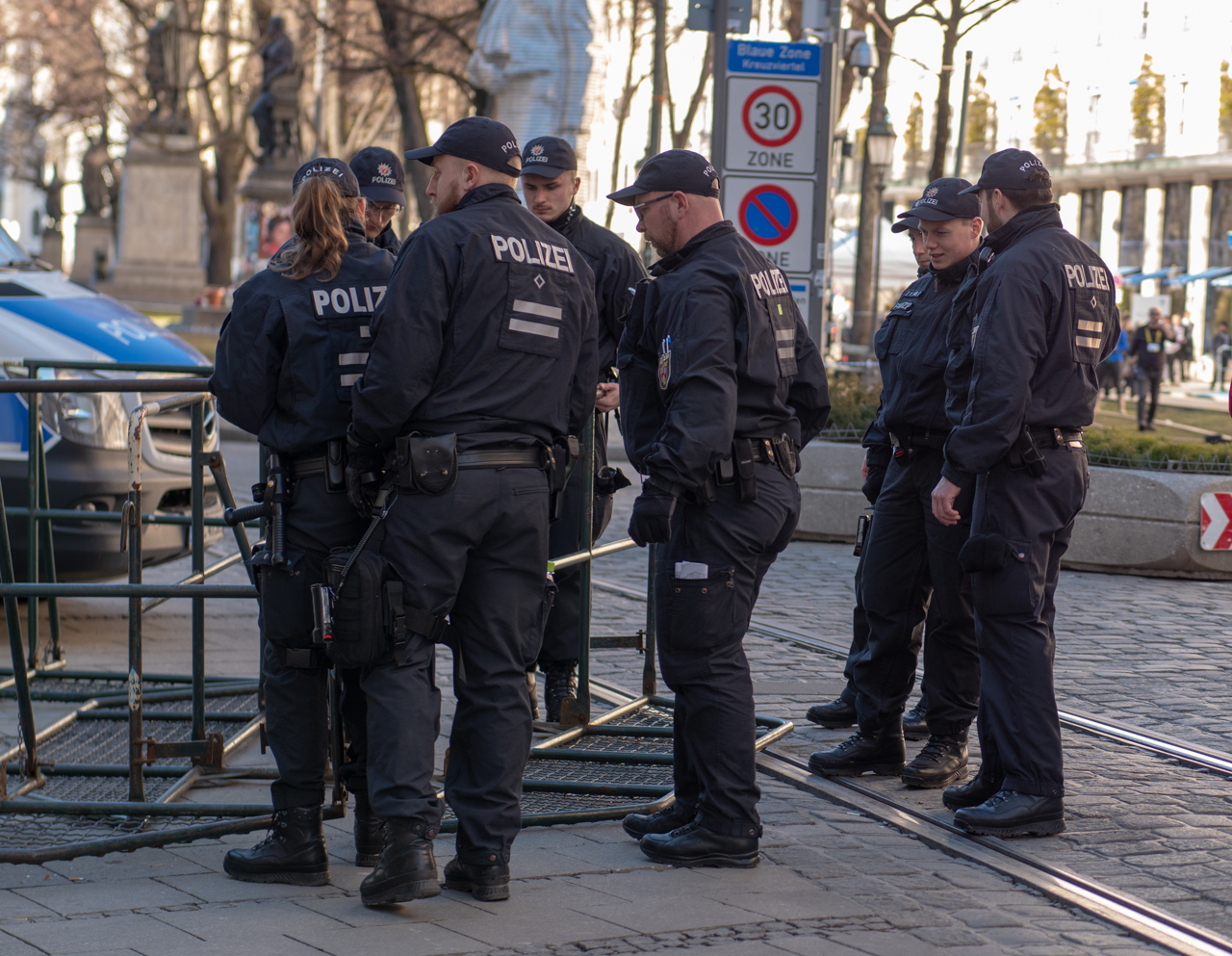 Sicherheitskonferenz München 2019 vor dem Bayerischen Hof.