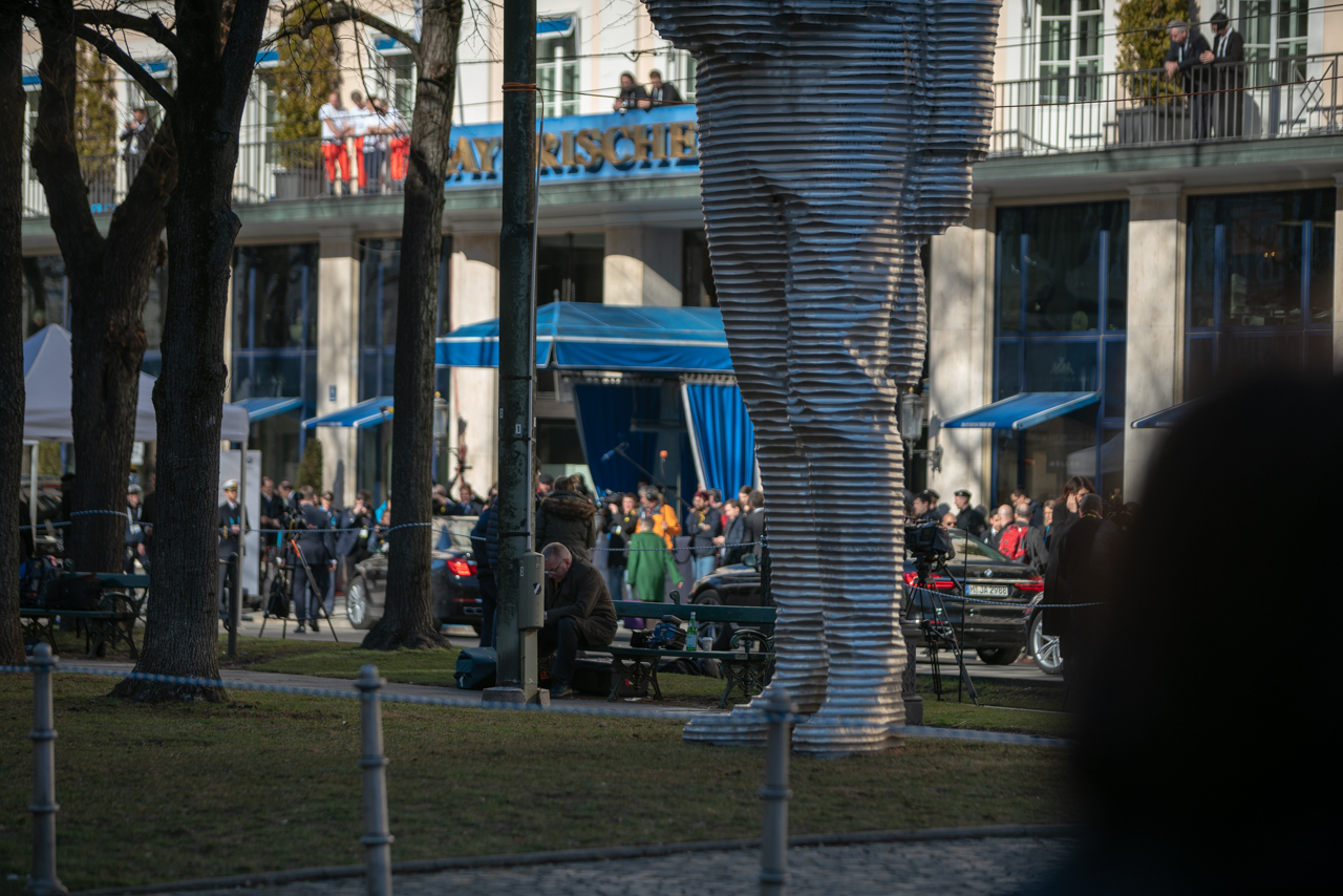 Sicherheitskonferenz München 2019 vor dem Bayerischen Hof.