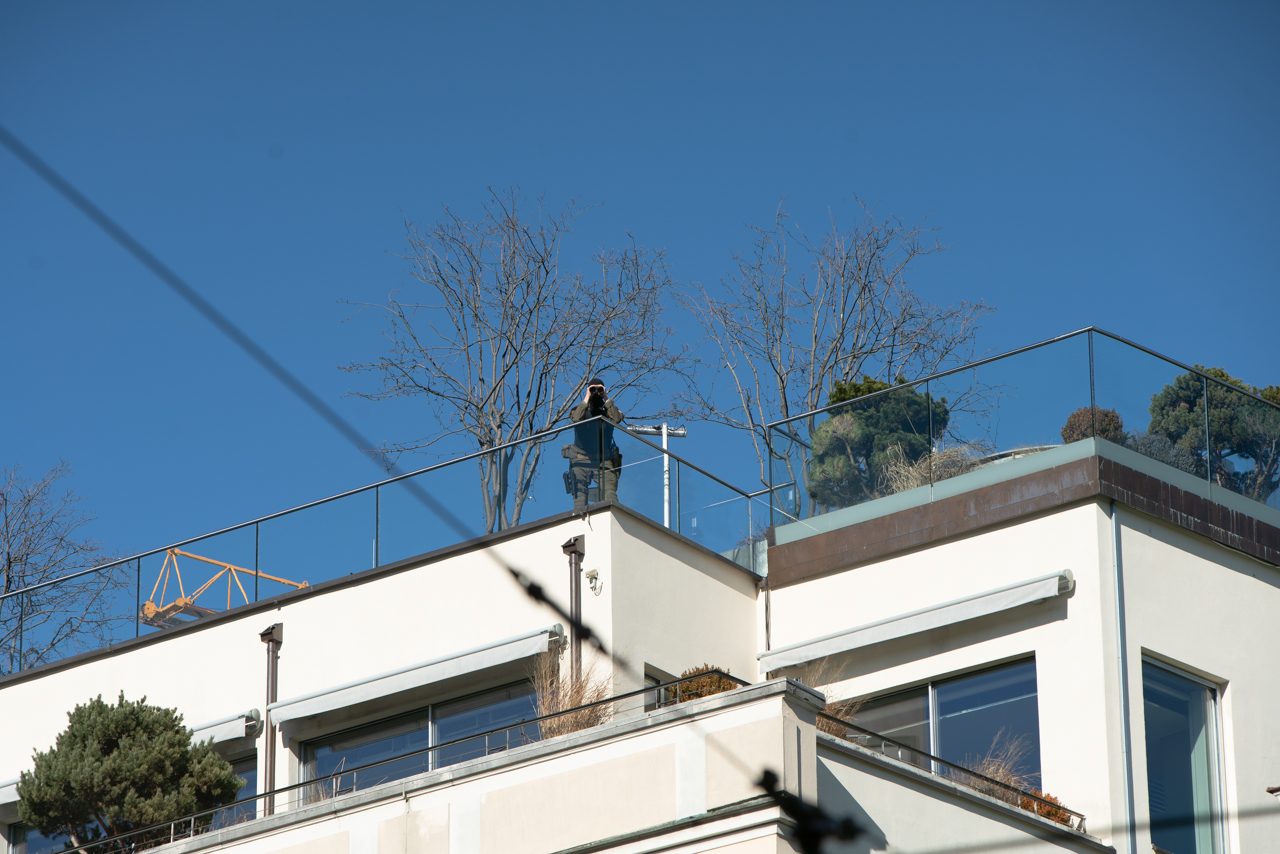 Sicherheitskonferenz München 2019 vor dem Bayerischen Hof.