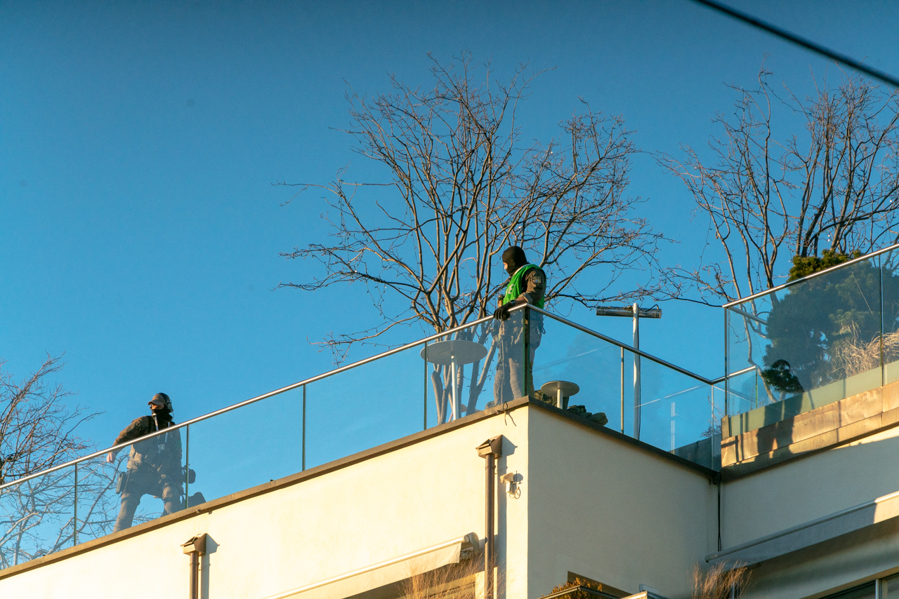 Sicherheitskonferenz München 2019 vor dem Bayerischen Hof.