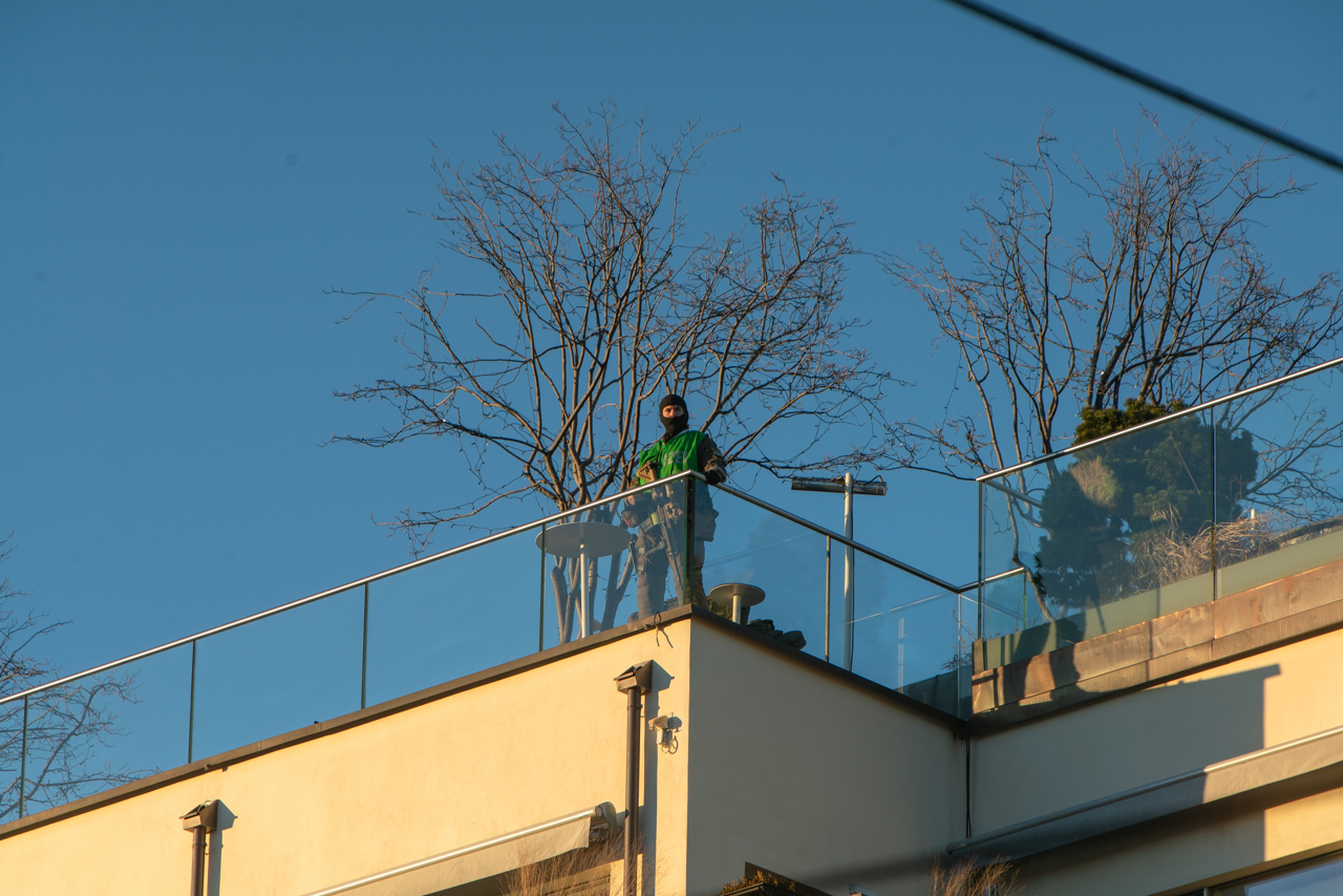 Sicherheitskonferenz München 2019 vor dem Bayerischen Hof.