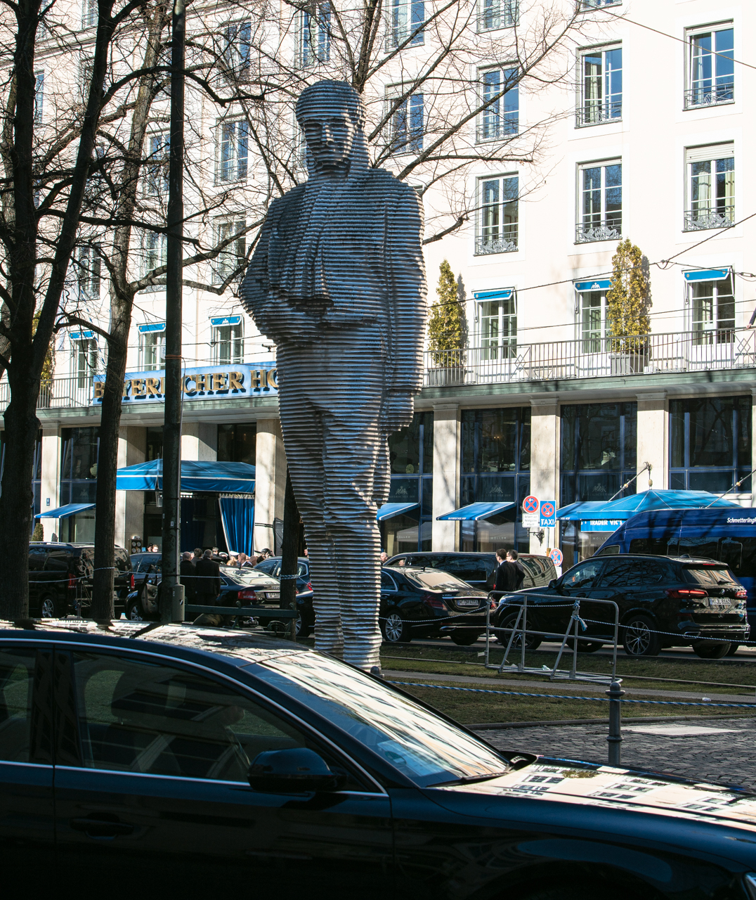Sicherheitskonferenz München 2019 vor dem Bayerischen Hof.