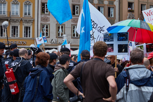 07.07.2009 - Uighuren-Demo auf dem Marienplatz München