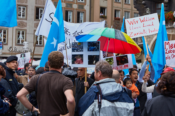 07.07.2009 - Uighuren-Demo auf dem Marienplatz München