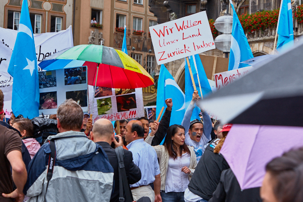 07.07.2009 - Uighuren-Demo auf dem Marienplatz München