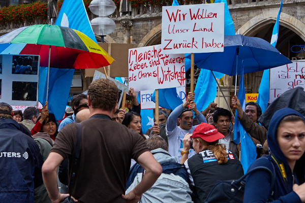 07.07.2009 - Uighuren-Demo auf dem Marienplatz München