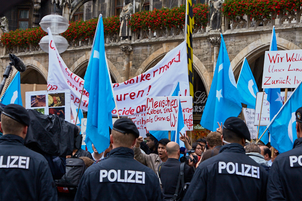 07.07.2009 - Uighuren-Demo auf dem Marienplatz München