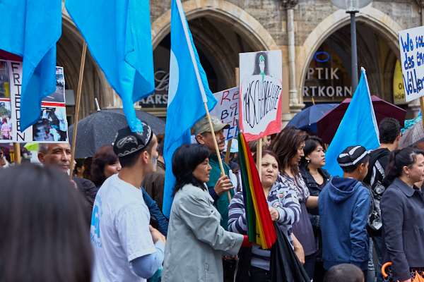 07.07.2009 - Uighuren-Demo auf dem Marienplatz München