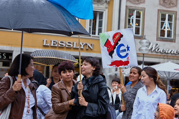 07.07.2009 - Uighuren-Demo auf dem Marienplatz München