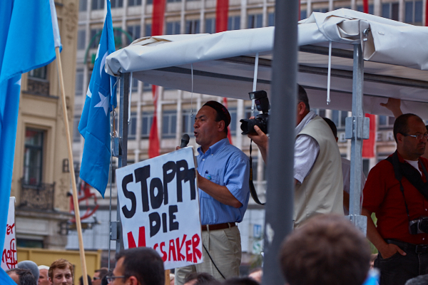 17.07.2009 - Uighuren-Demo auf dem Marienplatz München