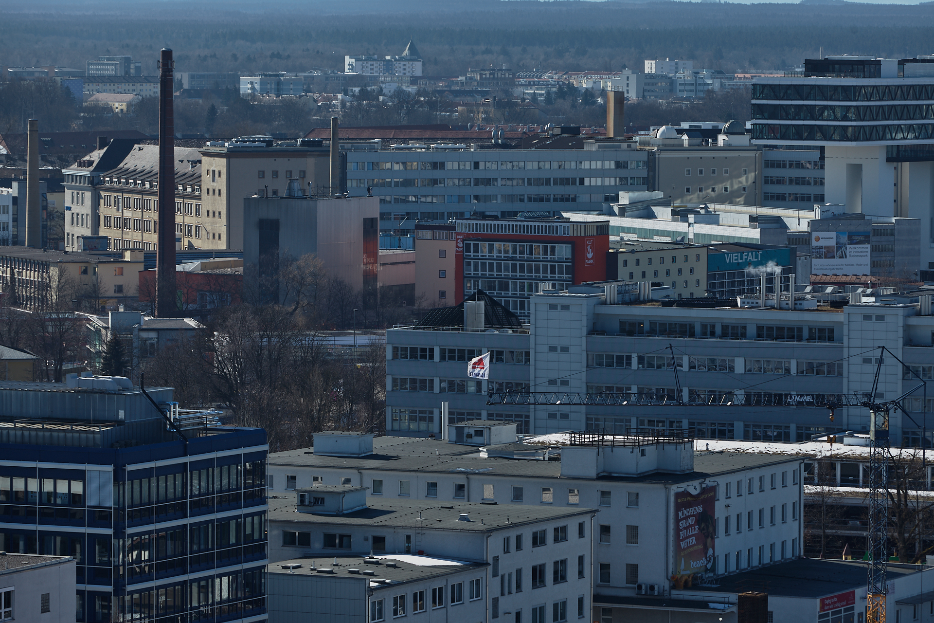 24.02.2012 - Panoramablick auf das Werksgekände, Kunstpark-Ost und Kultfabrik