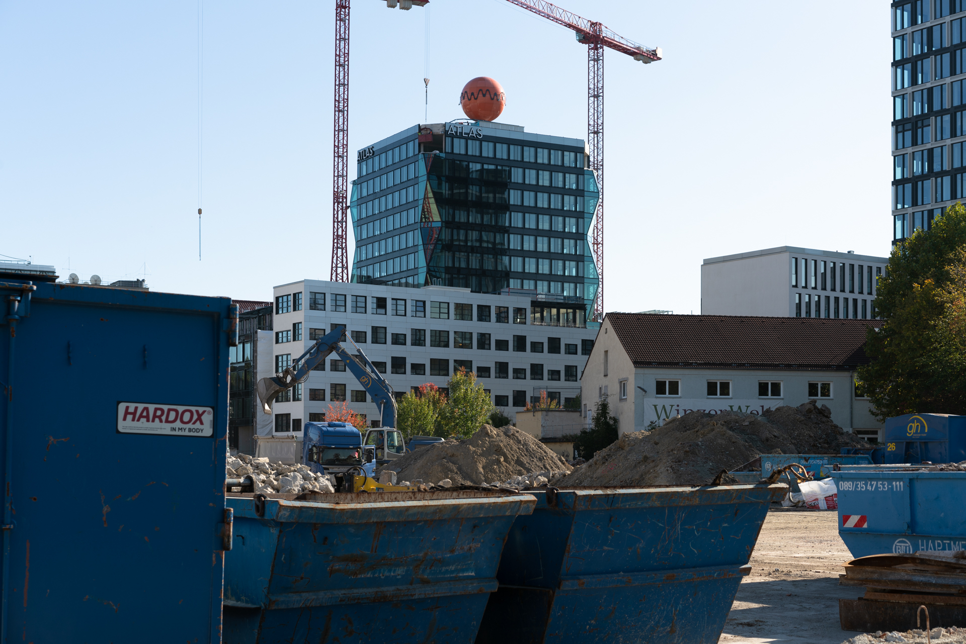 11.10.2018 - Das ATLAS Bürogebäude und das neue WERKSVIERTEL